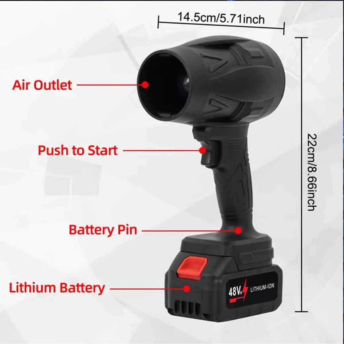 Jet Blower with Charger (2 Battery)