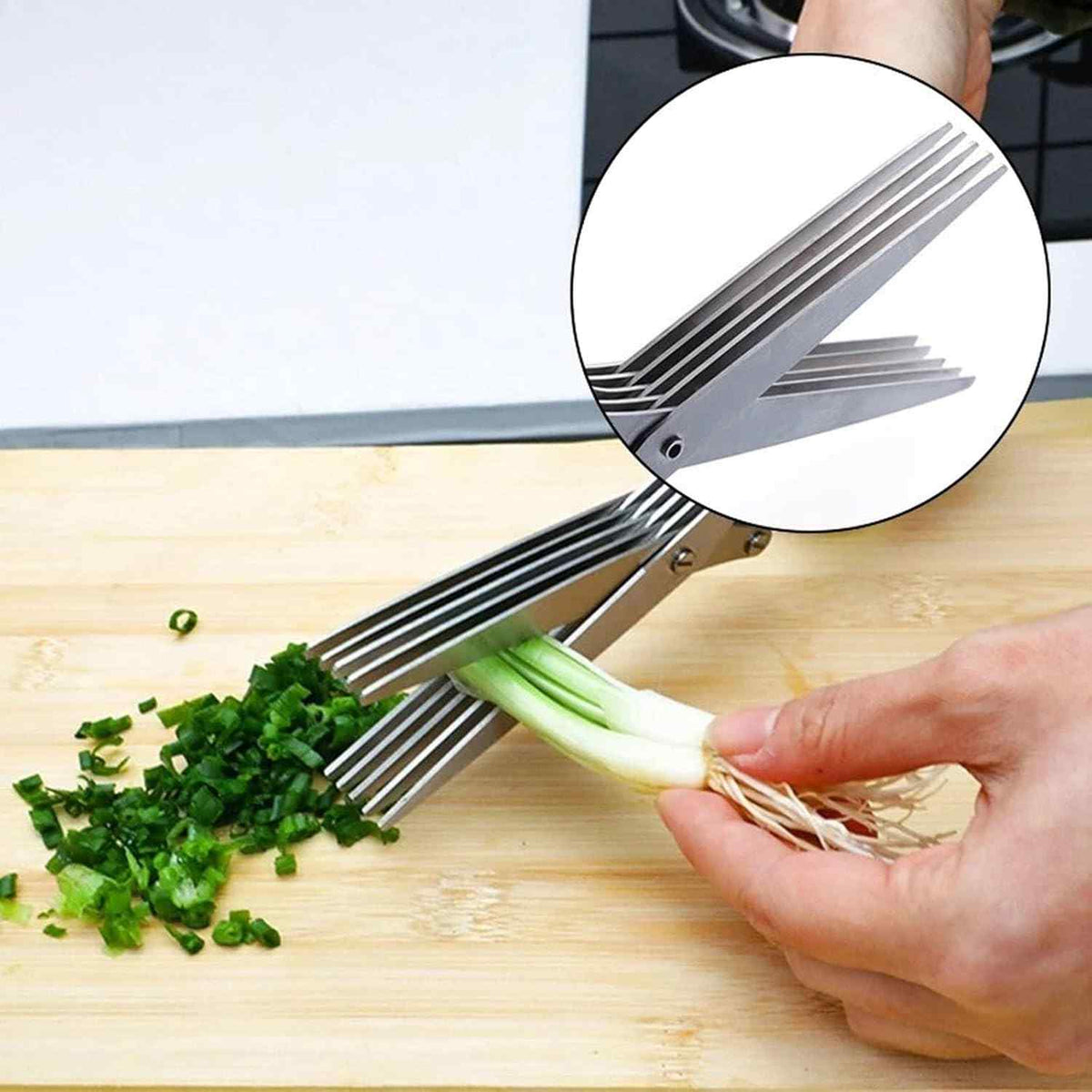 5 layer Multifunctional Stainless Steel Scissors