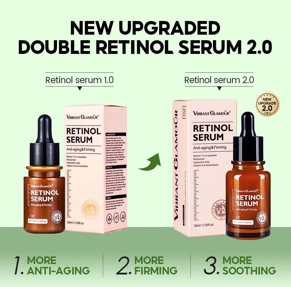 VIBRANT GLAMOÚR Anti-Aging Serum Reduce Wrinkles & Fine Lines-1.02 fl.oz