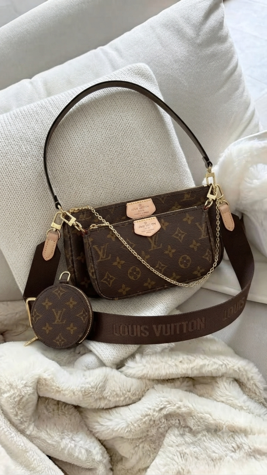 LOUIS VUITTON 3 IN 1 بني