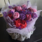 Abaq Handmade candle flower bouquet colorful beautiful cement tree vase