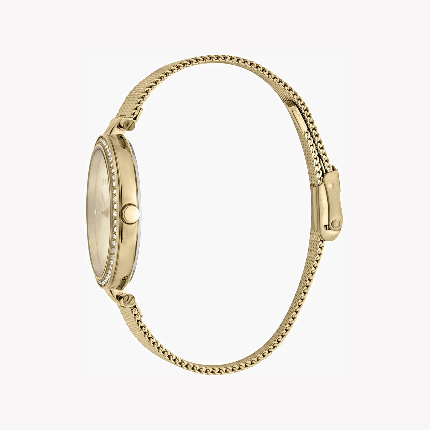 Esprit Women's Gold Stainless Steel Watch, Champagne Dial | Es1l215m0035
