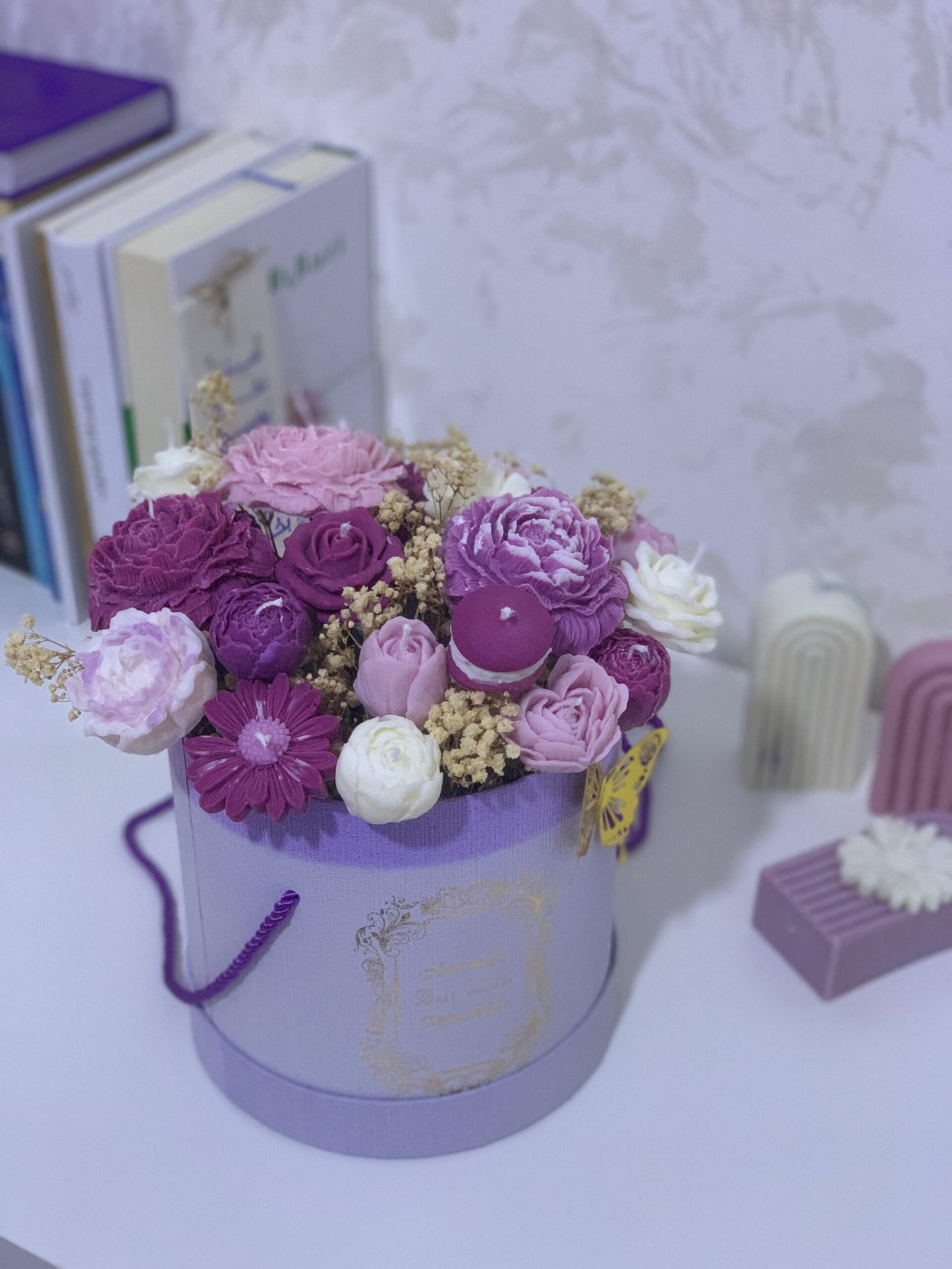 Flower candles bouquet