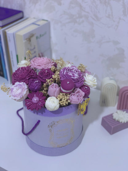 Flower candles bouquet