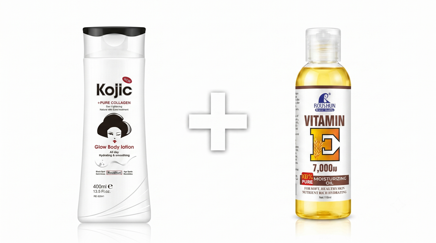 Combo body lotion + body vitamin E oil