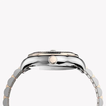 Timex Women's 2t Stainless Steel Watch, Silver Dial | Tw2t87000
