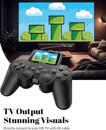 Playing Station 520-in-1 Retro Handheld Game Console – Controller with Classic Arcade Games, TV Output & Dual Power Supply