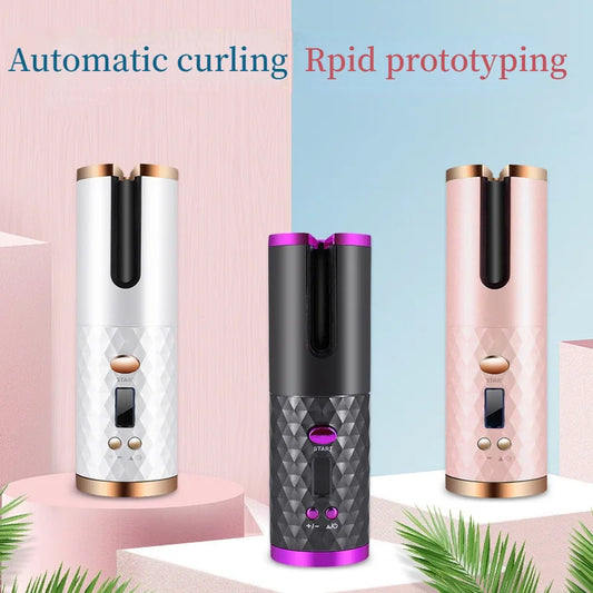 Automatic Hair Culers  USB Charging Portable Wireless Rotate Hair Curler
