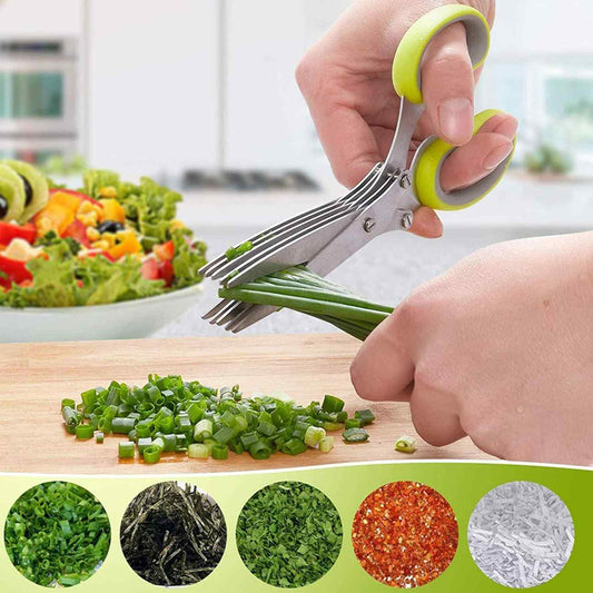 5 layer Multifunctional Stainless Steel Scissors
