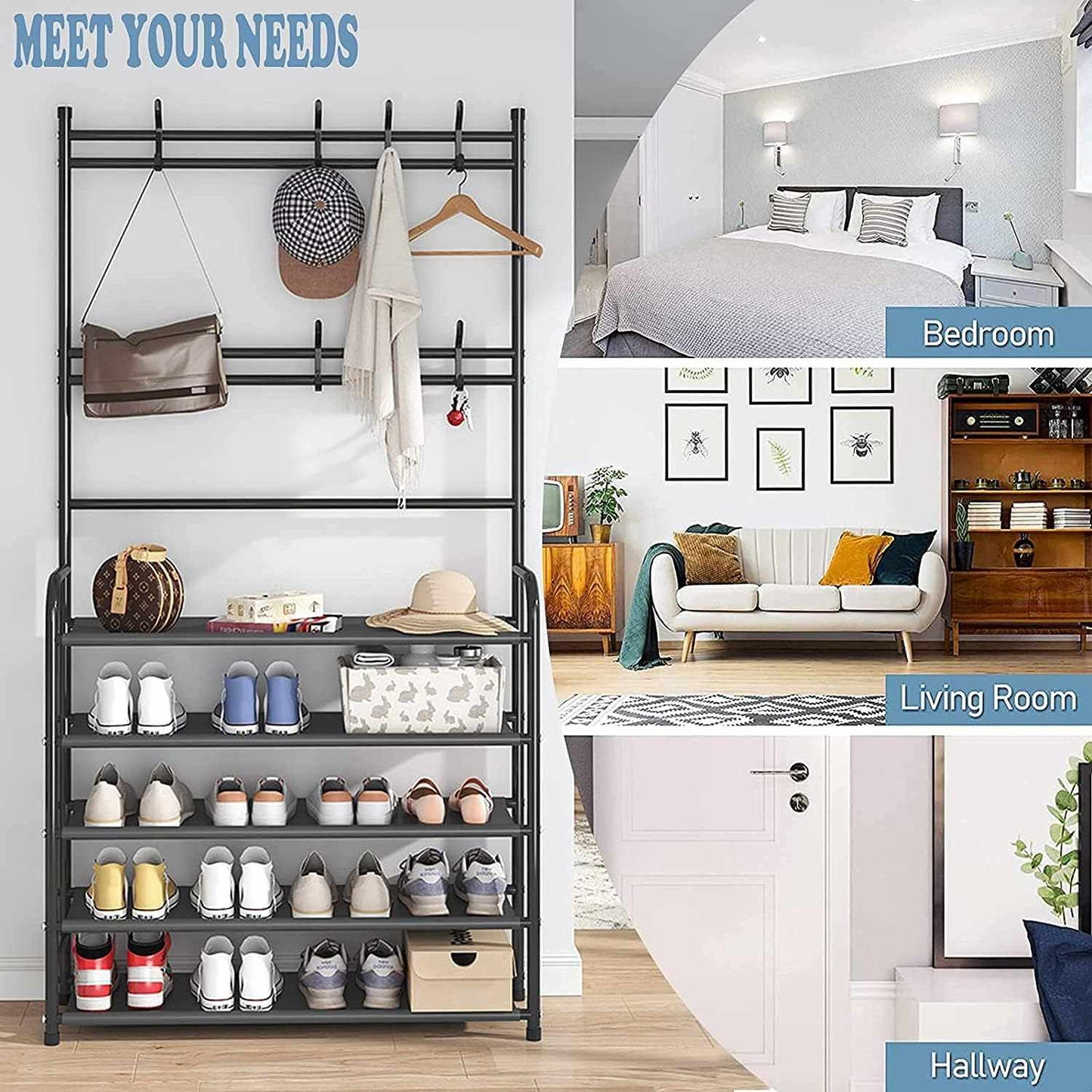 Multifunctional Shoe and Hat Organizer
