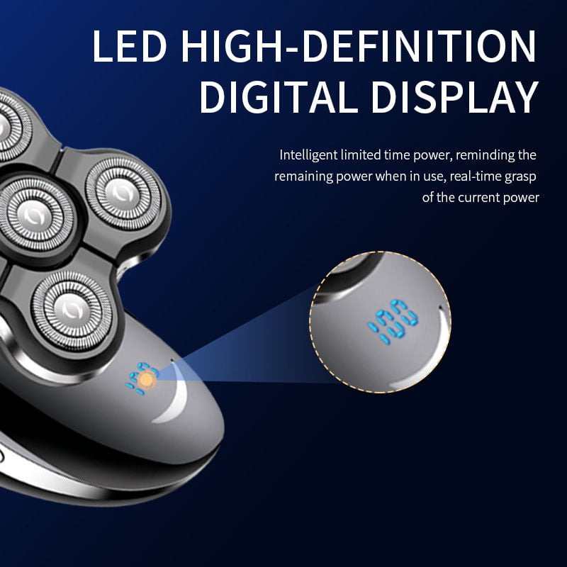 Waterproof Electric Head Shaver