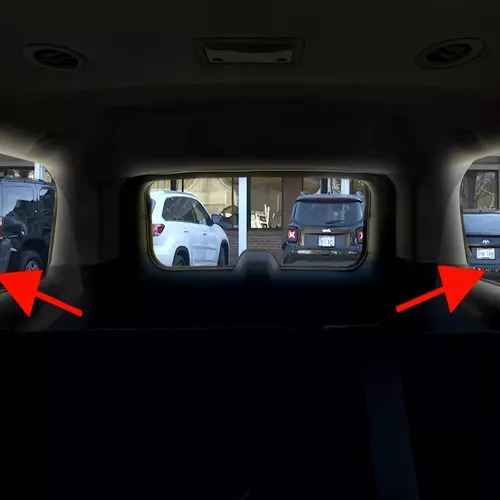 Wide Angle Rearview Mirror With Angel Vision