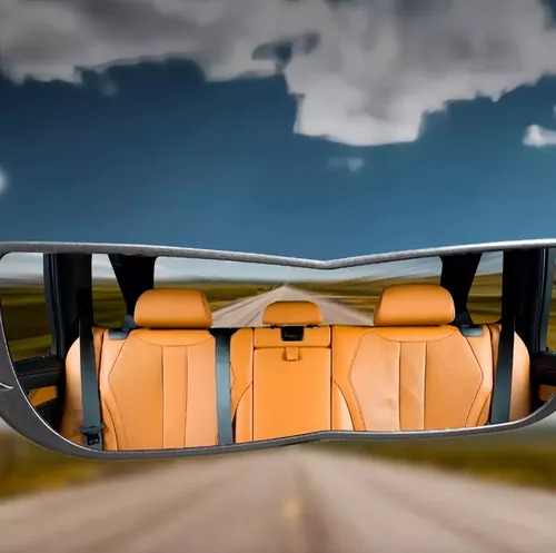 Wide Angle Rearview Mirror With Angel Vision