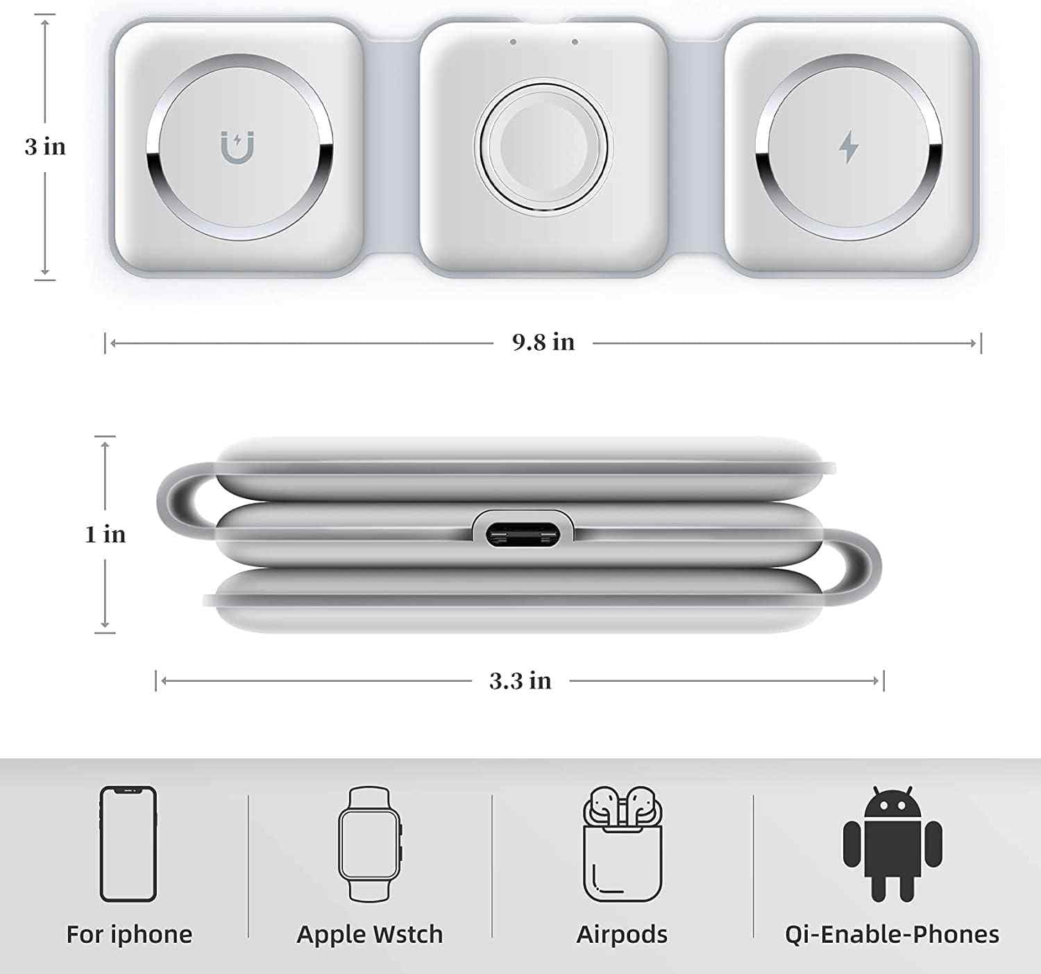 3 In 1 Wireless Charging Pad