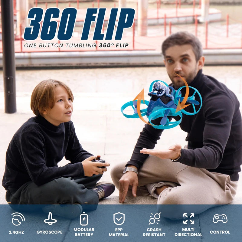 3-in-1 Quadcopter RC Drone – Land, Air & Water Remote Control Vehicle