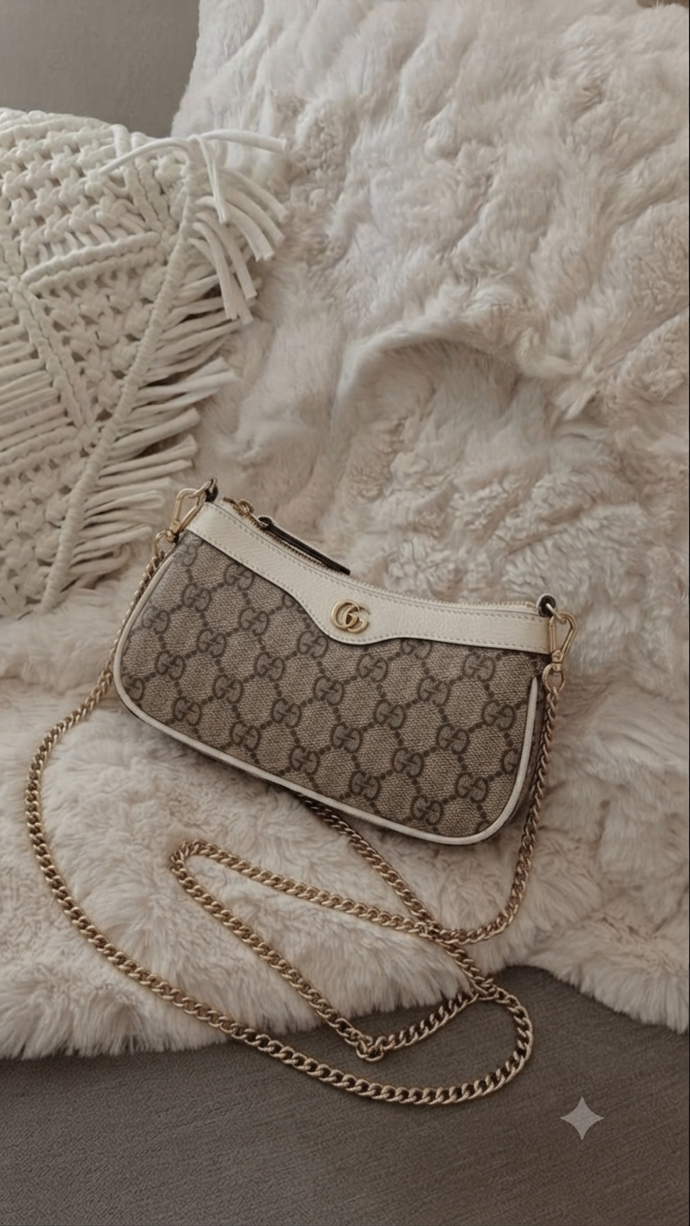حقيبة GUCCI  لون ابيض