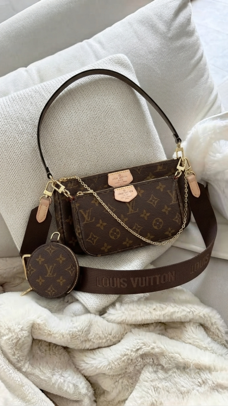 LOUIS VUITTON 3 IN 1 بني