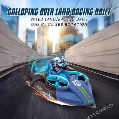 3-in-1 Quadcopter RC Drone – Land, Air & Water Remote Control Vehicle