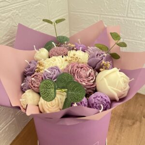 Flower Candles Bouquet With Base - Image 4