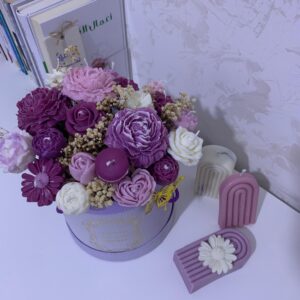 Flower candles bouquet