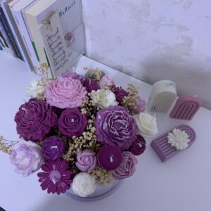 Flower candles bouquet