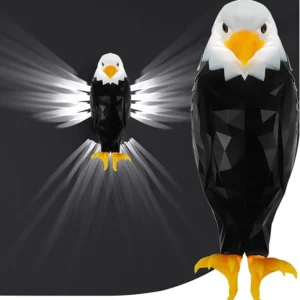 LED Bird Projection Eagle Wall Light Black