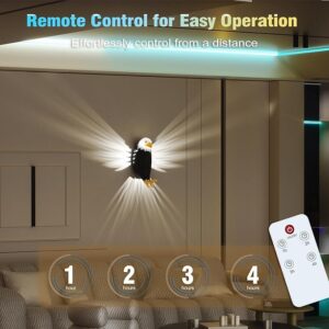 LED Bird Projection Eagle Wall Light Black - Image 4