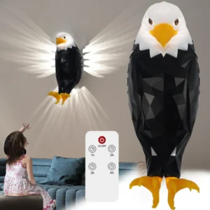 LED Bird Projection Eagle Wall Light Black - Image 5