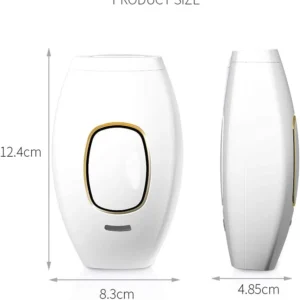 IPL Hair Removal Device with 5 energy levels and 300,000 flashes for permanent hair reduction