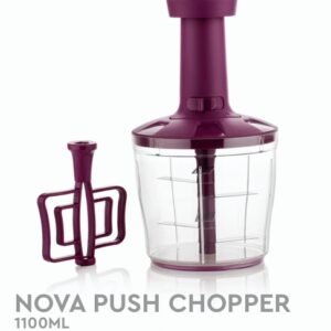 Axel Push Chopper – Stainless Steel Blades for Quick and Safe Chopping