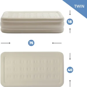 Air Mattress with Built-in AC Pump front view