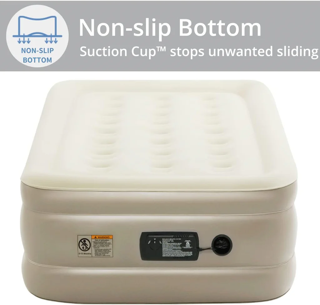 Air Mattress with Built-in AC Pump front view