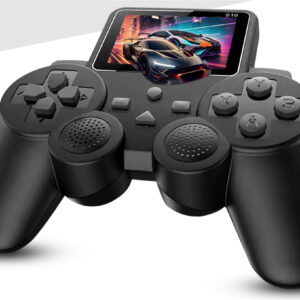 PlayingStation retro handheld console with game on 2.5-inch screen