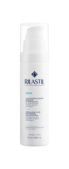 Rilastil Aqua Normalizing Fluid 50ml bottle front view