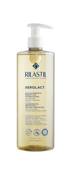 Rilastil Xerolact Cleansing Oil bottle front view