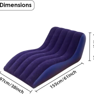 Portable Air Sofa Bed Inflatable Couch with Soft Flocked Surface for Camping and Travel